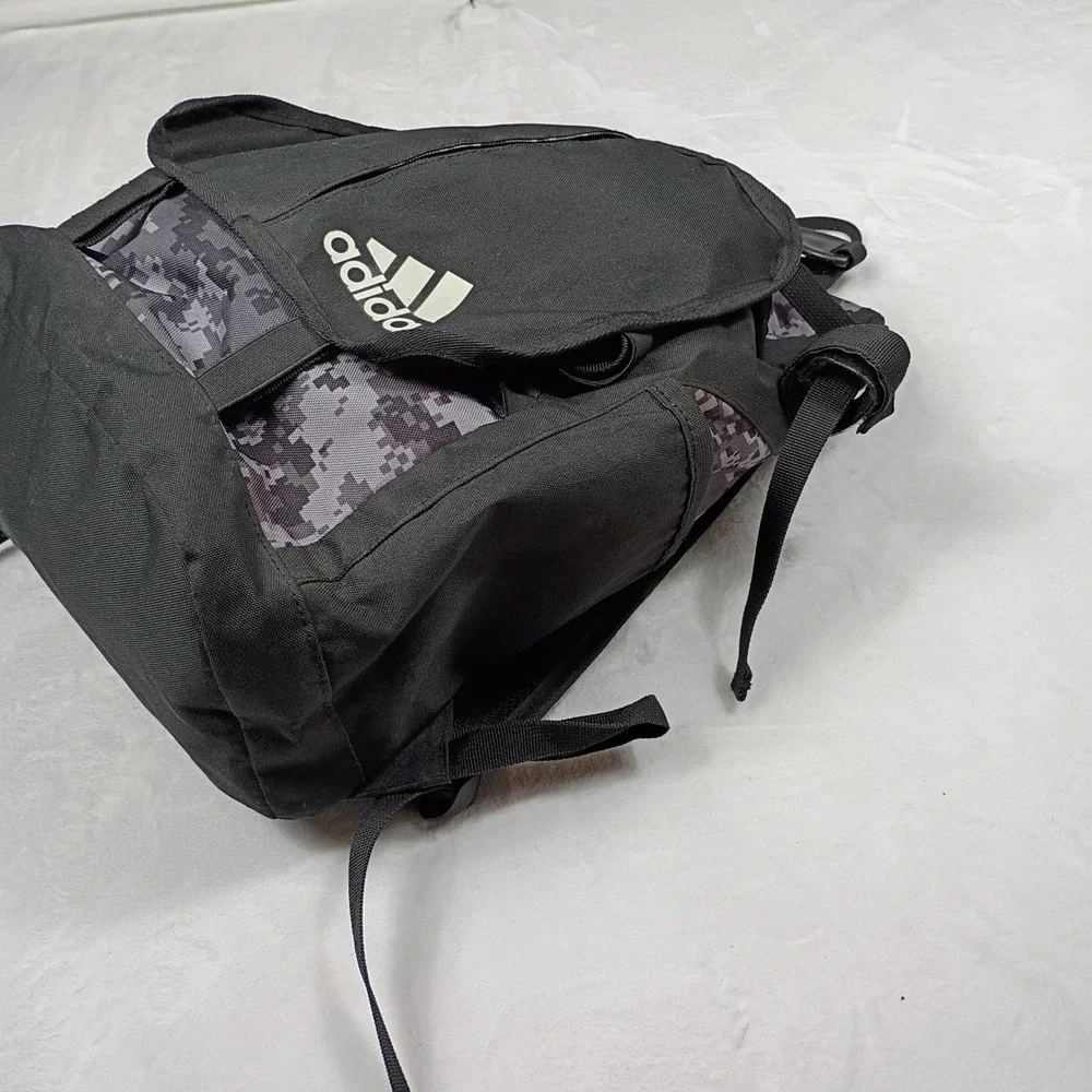 Adidas Digital Camo Backpack Black Grey Tactical‎ Gorpcore School Bag